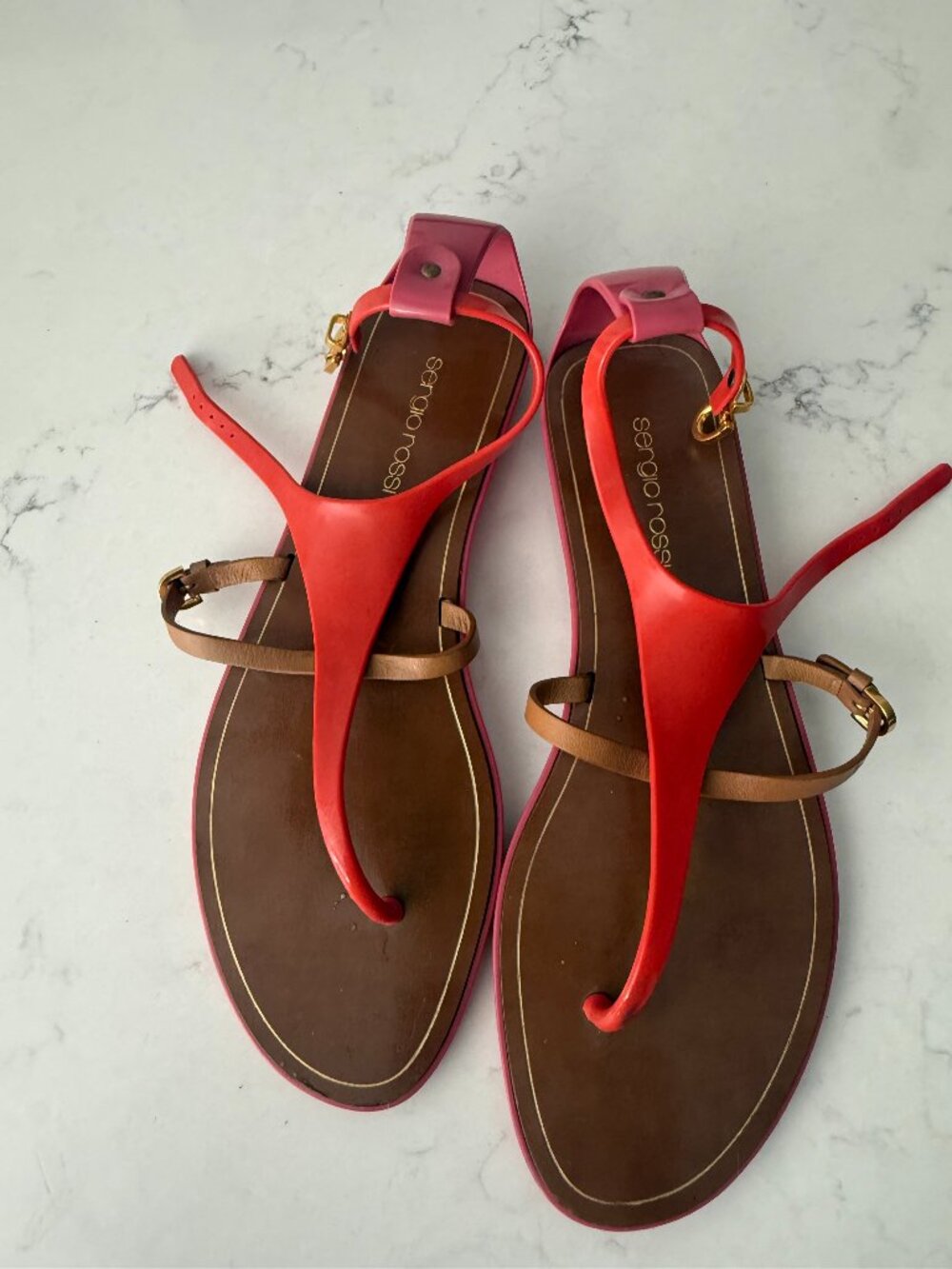 Sergio Rossi T-strap sandals
